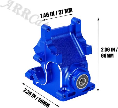 أجزاء ترقية علبة التروس المصنوعة من الألومنيوم لـ 1/7 1/8 ARRMA 6S BLX Typhon Kraton Notorious Outcast Mojave Infraction Felony Talion Limitless 6S BLX، ARRCat RC Hop Ups ترقيات الأجزاء، يستبدل AR310854 (أزرق) in Kuwait
