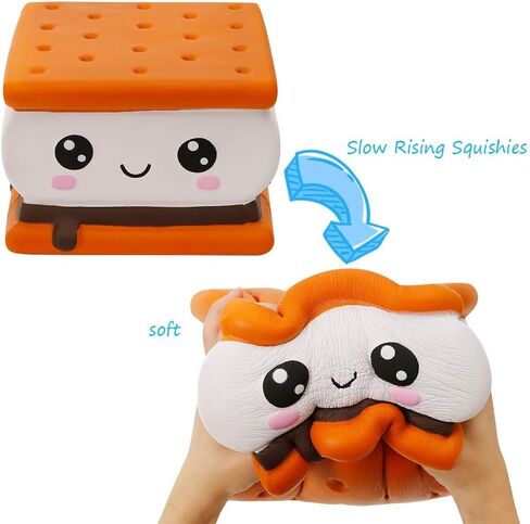 anboor جامبو اسفنجي لعبة الكوكيز الغذاء 10.2 "squishies العملاقة kawaii لعبة بطيئة ارتفاع الحلوى الغذاء المعطرة الإجهاد الإغاثة لعبة هدية للأطفال البالغين in Kuwait