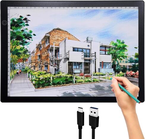 A3 لوحة ضوء مربع لوحة الجدول للأطفال تتبع ورسم لوحة الماس اللوحة الخفيفة لوحة مربع، عرض الشرائح Cricut لوحة ضوء مشرق لإزالة الأعشاب الضارة الفينيل الملحقات الفن مجموعات الوشم in Kuwait