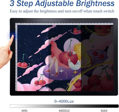 A3 لوحة ضوء مربع لوحة الجدول للأطفال تتبع ورسم لوحة الماس اللوحة الخفيفة لوحة مربع، عرض الشرائح Cricut لوحة ضوء مشرق لإزالة الأعشاب الضارة الفينيل الملحقات الفن مجموعات الوشم in Kuwait