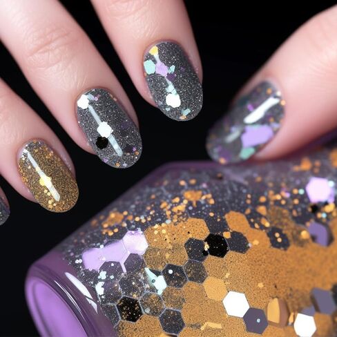 【48g/1.69oz Cactus - 8mm】Holographic Chunky Glitter, LightStone Sparkles Glitter, Bulk Glitter for Crafts Resin, Painting, Nail Art, Hair, Tumblers, Slime, Festival Decor, etc (Green) in Kuwait