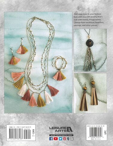 LEISURE ARTS Tasseled Jewellery Set, Multicoloured, 21.08 x 27.43 x 0.25 cm in Saudi Arabia
