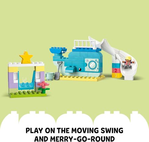 LEGO DUPLO Town Dream Playground 10991 Building Toy Set for Toddlers, Boys and Girls, Hands-on STEM Learning About Letters and Numbers Through Imaginative Play in Saudi Arabia