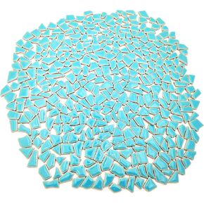 1.1LB Irregular Ceramics Mosaic Tiles, Mosaic Pieces Stones for DIY Mosaic Making Craft Hobby Arts Home Wall Decoration (Sliver)