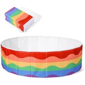 Kids Ball Pit 40Inch Foldable Double Layer Oxford Play Ball Pool with Storage Bag Playpen(Balls Not Included), Gifts for Baby Kids Girls Boys Pets as Play Yard, Baby Playpen, Fence.（Seashells）
