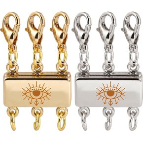 Love Magnetic Clasps and Closures for Necklace, Jewelry, Connector for Bracelet, Anklet - Silver