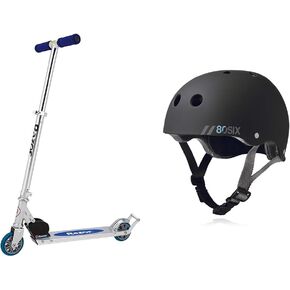 Razor AW Kick Scooter for Kids - Wheelie Bar, Lightweight, Foldable, Aluminum Frame, and Adjustable Handlebars