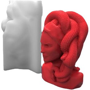 Grainrain Goddess Large Candle Mold Resin Mold Silicone Mold 3D Candle Mould Silicon Mold for DIY Candle Making Tools Soy Wax Epoxy Resin Clay Mold Home Decoration (C163) in Kuwait