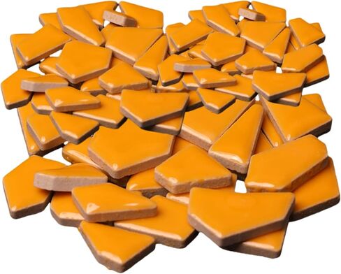 1.1LB Irregular Ceramics Mosaic Tiles, Mosaic Pieces Stones for DIY Mosaic Making Craft Hobby Arts Home Wall Decoration (White) in Kuwait