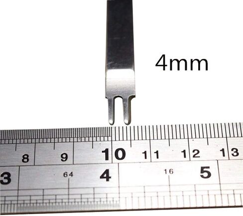 Xmomx 1 + 2 + 4 + 6 Prong Graving أدوات حرفية جلدية ثقب جلد لكمة إزميل DIY مجموعة أدوات الخياطة 3،4،5،6 مم (6 مم) in Kuwait