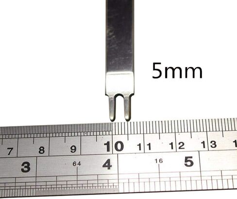 Xmomx 1 + 2 + 4 + 6 Prong Graving أدوات حرفية جلدية ثقب جلد لكمة إزميل DIY مجموعة أدوات الخياطة 3،4،5،6 مم (6 مم) in Kuwait