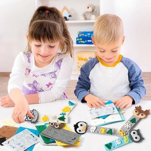 HubirdSall Ocean Animal Felt Craft Kit - Make Your Own Under The Sea Bookmarks and Party Favors for Kids in Kuwait