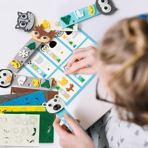 HubirdSall Ocean Animal Felt Craft Kit - Make Your Own Under The Sea Bookmarks and Party Favors for Kids in Kuwait