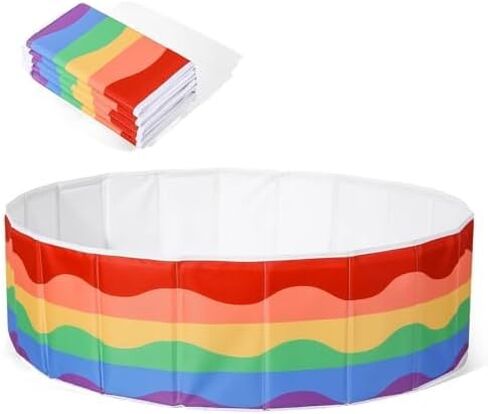 Kids Ball Pit 40Inch Foldable Double Layer Oxford Play Ball Pool with Storage Bag Playpen(Balls Not Included), Gifts for Baby Kids Girls Boys Pets as Play Yard, Baby Playpen, Fence.（Seashells） in Kuwait