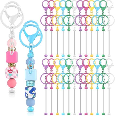 Tondiamo 24 Pcs Beadable Keychain Bar in Kuwait