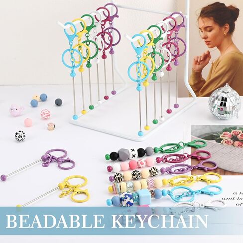 Tondiamo 24 Pcs Beadable Keychain Bar in Kuwait
