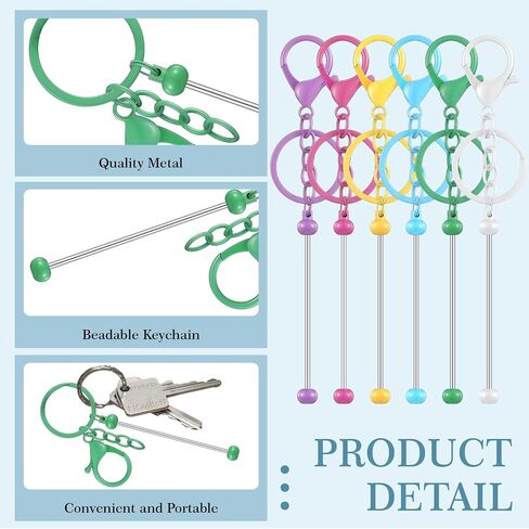 Tondiamo 24 Pcs Beadable Keychain Bar in Kuwait