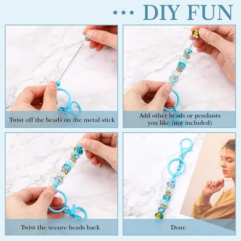 Tondiamo 24 Pcs Beadable Keychain Bar in Kuwait