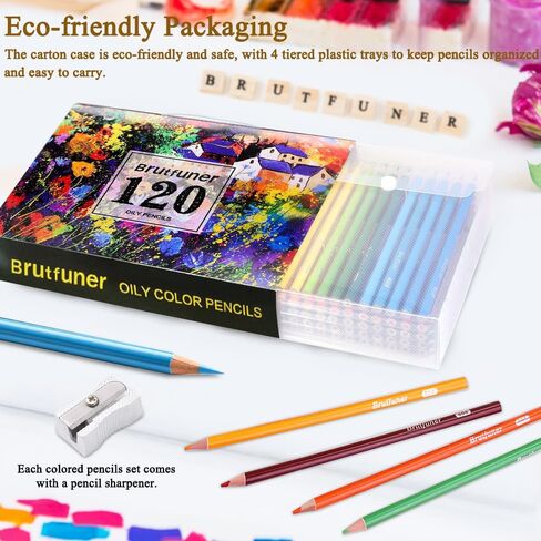 LBW Colored Pencils Oil Pencils Coloring Pencils Drawing Pencils Soft Cores Colored Pencils for Adult Coloring Books Kids Artists Beginners (72) in Kuwait