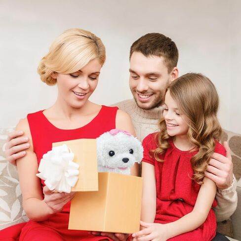 YH YUHUNG Walking Dog Toys for Kids with Remote Control Leash, Plush Electronic Pets Puppy Interactive Dog That Walk, Bark, Head Nod, Wags Tail(Brown) in Kuwait