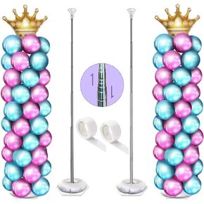 Large Balloon Arch kit with Heavy Base,Great BirthdayChristmasNew Years Eve Party Decorations/Supplies,Used to make a 8.5FT Tall &12.5Ft Wide(adjustable) Balloon Garland
