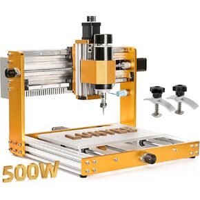 Lunyee 3018 Pro Ultra CNC Machine 500W All-Metal CNC Router Machine, Upgraded 3 Axis Engraver Machine Limit Switches & Emergency-Stop with GRBL Offline Control for Metal, Wood, Acrylic, PCB MDF