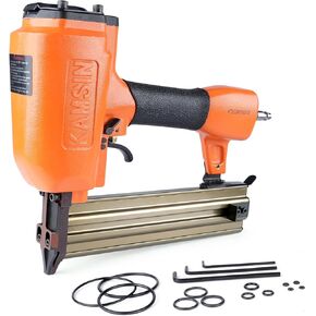 T50 16 Gauge Pneumatic Brad Nailer - 5/8-inch to 2-inch (15-50mm) Brad Nails, Air Power Brad Nail Gun, Finish Nailer for Woodworking Projects, Carpentry, Upholstering