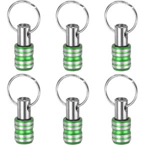 HARFINGTON 6PCS Bit Holder 1/4" Hex Shank Portable Aluminum Alloy Quick Change Screwdriver Drill Bits Holder Tool for Impact Driver Extension Bar, Black