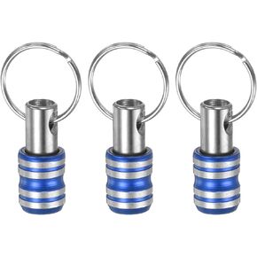 3PCS Bit Holder 1/4" Hex Shank Portable Aluminum Alloy Quick Change Screwdriver Drill Bits Holder Tool for Impact Driver Extension Bar, Green