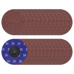 25pcs Quick Change Sanding Discs 3" 120 Grit R-Type Roll Lock Aluminum Oxide Conditioning Disc Sandpaper for Die Grinder Grinding Fast Cutting