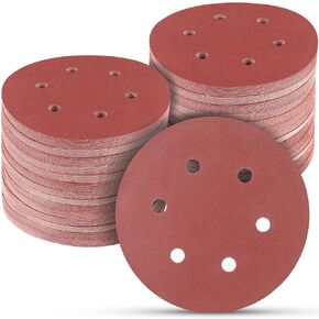 100 PCS 6 Inch Sanding Discs 400 Grit Hook and Loop Sandpaper, Round Orbital Sand Paper Discs for Sander