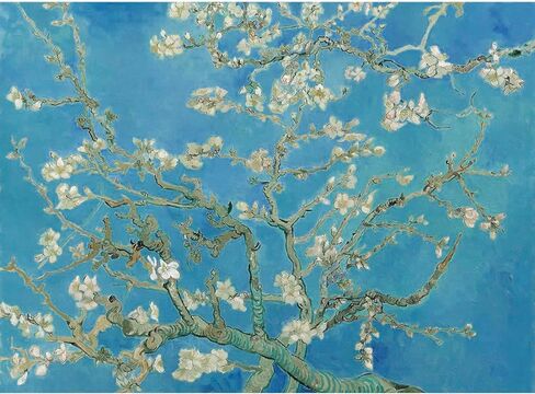 Bristlegrass Wooden Jigsaw Puzzles for Adults 1000 Pieces Van Gogh Famous Paintings - Almond Blossoms Gifts Art Collectibles Decorative Painting Puzzles (1000 pcs) in Kuwait