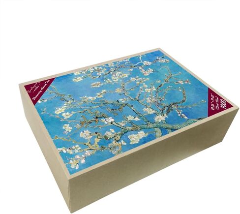 Bristlegrass Wooden Jigsaw Puzzles for Adults 1000 Pieces Van Gogh Famous Paintings - Almond Blossoms Gifts Art Collectibles Decorative Painting Puzzles (1000 pcs) in Kuwait