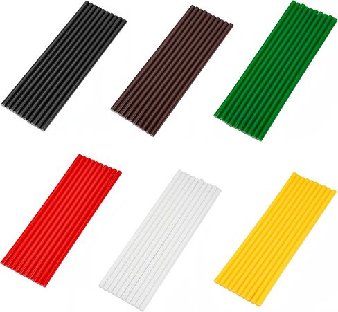 10 Pieces Mini Hot Glue Gun Sticks 7mm x 200mm Hot Melt Glue Sticks for DIY Art Craft, Brown in Saudi Arabia