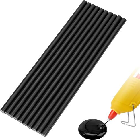 10 Pieces Mini Hot Glue Gun Sticks 7mm x 200mm Hot Melt Glue Sticks for DIY Art Craft, Brown in Saudi Arabia