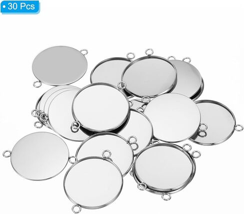 PATIKIL Pendant Trays, 316 Stainless Steel Bezel Base in Kuwait