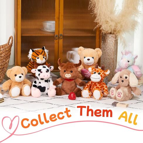 12" Heartbeat Recordable Teddy Bear,Voice Recorder Plush Toy Stuffed Animal Soft Fuzzy Doll Gifts Messages Recording Playback for Kids Birthday Children's Day in Kuwait
