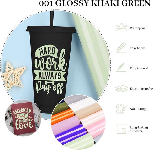 GIRAFVINYL 001 Vinyl Royal Blue Self-Adhesive Permanent Vinyl Roll 12" X 8ft Waterproof Matte Craft Vinyl for Cutting Machine,DIY Home,Car Decor,Create Signs, Labels,Tumbler (Matte Blue) in Kuwait