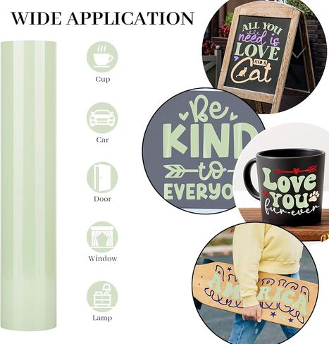 GIRAFVINYL 001 Vinyl Royal Blue Self-Adhesive Permanent Vinyl Roll 12" X 8ft Waterproof Matte Craft Vinyl for Cutting Machine,DIY Home,Car Decor,Create Signs, Labels,Tumbler (Matte Blue) in Kuwait