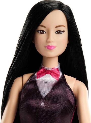Barbie Careers Fashion Doll & Accessories, Pastry Chef Wearing Removable Baking Outfit with Hat & Cake Slice in Saudi Arabia