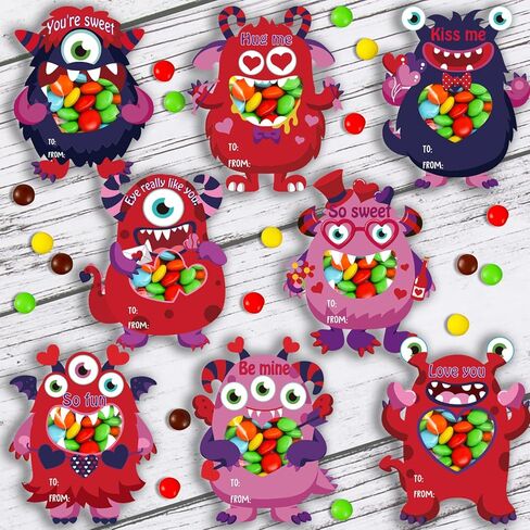 40 مجموعة من مجموعات الحرف اليدوية لعيد الحب للأطفال، بطاقات وحشية لعيد الحب للأطفال، زينة معلقة لحرف عيد الحب الورقية، أنشطة ترفيهية لعيد الحب للأولاد والبنات في المدرسة والمنزل in Kuwait