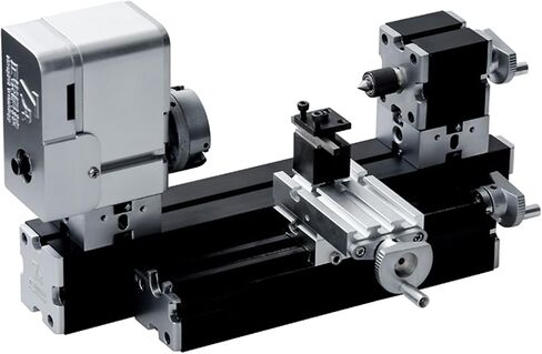 ZHRUI Electroplated all Metal Mini Miniature Didactical Metal Lathe 50mm Center 36W 20000RPM for Processing Aluminum,Wood, Plastic Materials (Heighten Style) in Kuwait