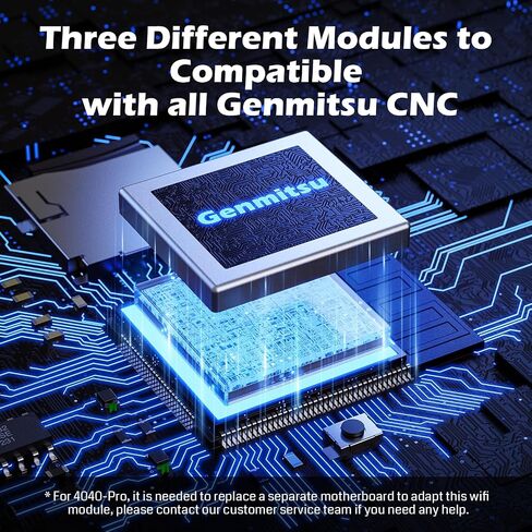 Genmitsu GGW-U232 Wireless Wi-Fi Module Kit, App G-Code Sending, Remote Control and Monitor CNC Milling Machine Offline Controller for PROVerXL 4030, PROVerXL 4030 V2, PROVerXL 6050 in Saudi Arabia