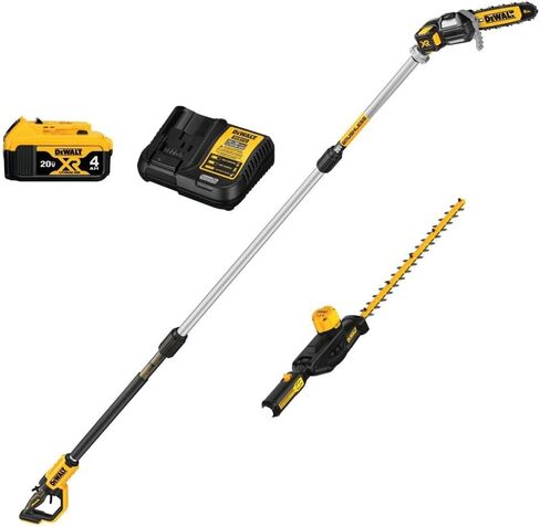 DEWALT DCKO86M1 20V MAX* مجموعة منشار كهربائي لاسلكي ومجموعة أدوات تشذيب التحوط القطبي in Saudi Arabia
