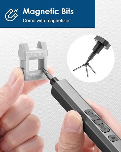 Vastar Mini Electric Screwdriver, 42 in 1 Cordless Precision Screwdriver Set with 34 Magnetic Precision Bits, Rechargeable Portable Repair Tool Kit with LED Lights for Phones Laptops Glasses Camera in Saudi Arabia