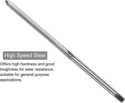 uxcell Hand Reamers, 2mm H7 Metric Reamer Drill Bit for Metal Wood Hole Reaming, Straight Flute High Speed Steel (HSS) Tool in Kuwait