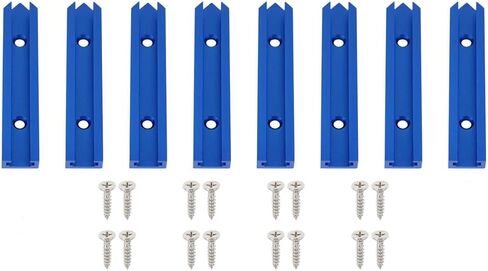 Iverntech 8 pcs Black T-Track Intersection Kit For Double Cut Jig Profile Universal T Tracks,With Predrilled Mounting Holes and 16 Pcs Screws in Kuwait