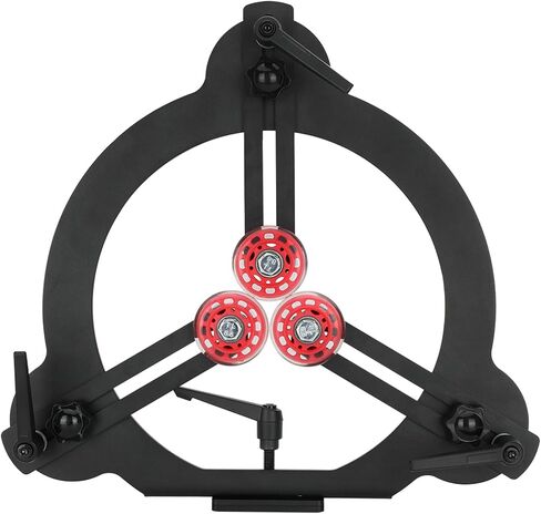 مسند ثابت لمخرطة الخشب لمخرطة متوسطة متأرجحة مقاس 12 بوصة، مثبت مخرطة خشب قابل للتعديل بثلاث نقاط، مسند ثابت لتحويل الخشب، يوفر دعمًا ثابتًا وتوازنًا للخشب in Kuwait