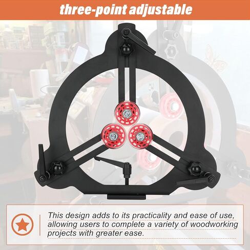 مسند ثابت لمخرطة الخشب لمخرطة متوسطة متأرجحة مقاس 12 بوصة، مثبت مخرطة خشب قابل للتعديل بثلاث نقاط، مسند ثابت لتحويل الخشب، يوفر دعمًا ثابتًا وتوازنًا للخشب in Kuwait