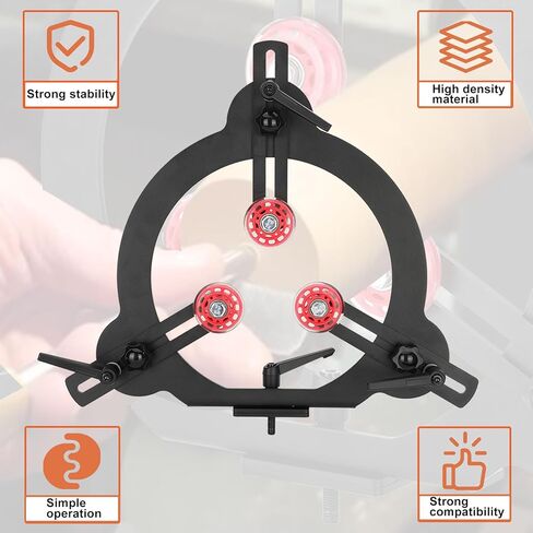 مسند ثابت لمخرطة الخشب لمخرطة متوسطة متأرجحة مقاس 12 بوصة، مثبت مخرطة خشب قابل للتعديل بثلاث نقاط، مسند ثابت لتحويل الخشب، يوفر دعمًا ثابتًا وتوازنًا للخشب in Kuwait